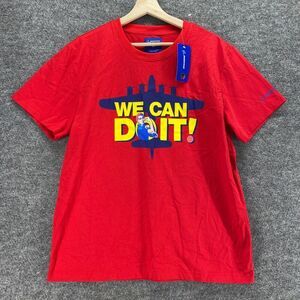 New Boeing T-Shirt Boys L Large Red Crew Neck Short Sleeve Cotton Pullover